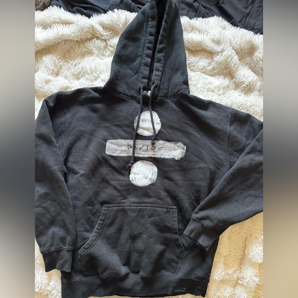 Black Graphic Hoodie Ed Sheeran Divide